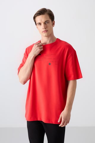 Oversized Printed Crew Neck T-Shirt