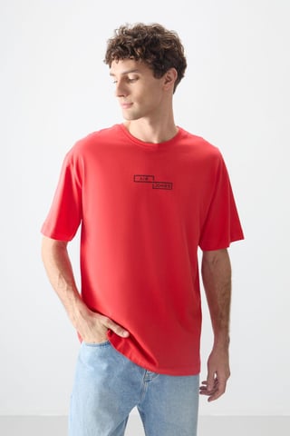 Oversized Cotton Printed T-Shirt