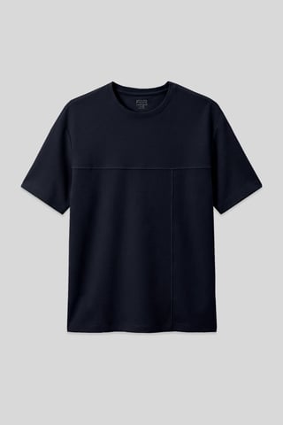 Oversized jersey t-shirt med ficka
