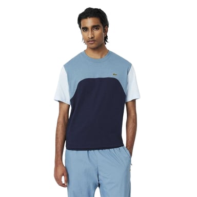 Lacoste Mens Colour Block Jersey T-Shirt (Navy)