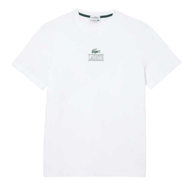 Lacoste Mens Embroidered Logo Cotton T-Shirt (White)
