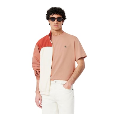 Lacoste Mens Embroidered Logo Cotton T-Shirt (Orange)