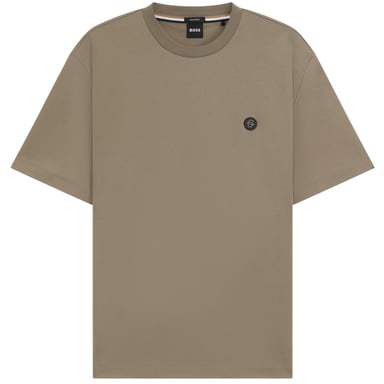 Boss Mens Taut Minimalist Logo T-Shirt (Brown)