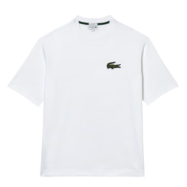 Lacoste Unisex Adult Embroidered Logo Loose Fit T-Shirt (White)