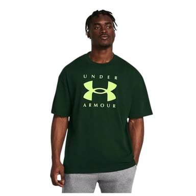 Under Armour Mens Logo Heavyweight Loose T-Shirt (Green)