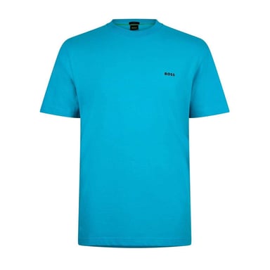 Boss Mens Logo Regular T-Shirt (Pastel Blue)
