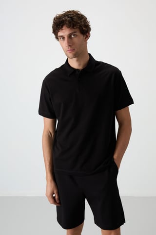 Oversized Polo Collar T-Shirt