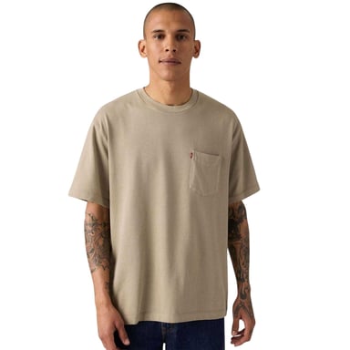 Levis Mens Classic Heavyweight Pocket T-Shirt (Khaki)