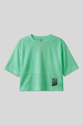Oversized Polyester Crew Neck T-Shirt With Pocket