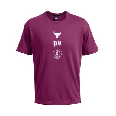 Under Armour Mens Project Rock Terrycloth T-Shirt (Purple)