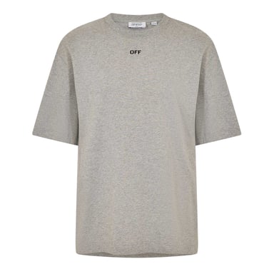 Off White Unisex Adult Cotton T-Shirt (Grey/Black)