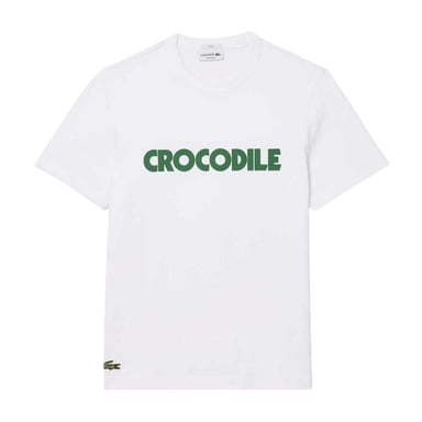 Lacoste Mens Graphic Print Cotton T-Shirt (White)