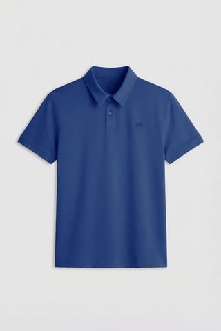Herrarnas bomullselastan polo t-shirt