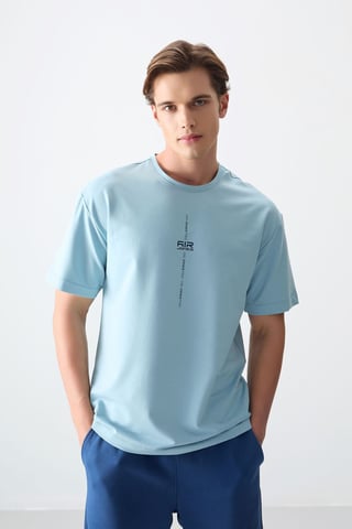 Oversized Printed Crew Neck T-Shirt