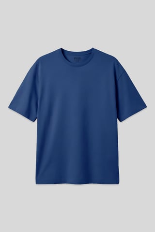 Oversized Cotton Crew Neck T-Shirt
