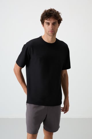 Oversized Jersey T-Shirt met Zak