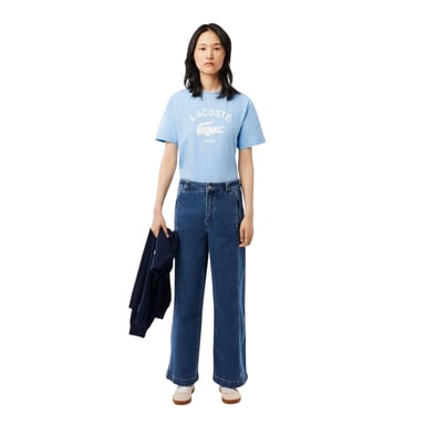 Lacoste Unisex Adult Paris Cotton T-Shirt (Light Blue)