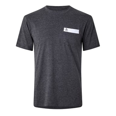 Original Penguin Mens Logo Chest Pocket T-Shirt (Dark Charcoal)