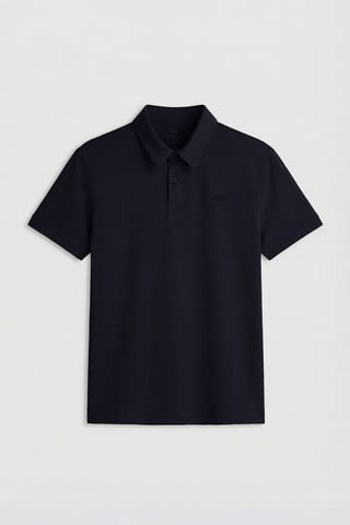 Herrarnas bomullselastan polo t-shirt