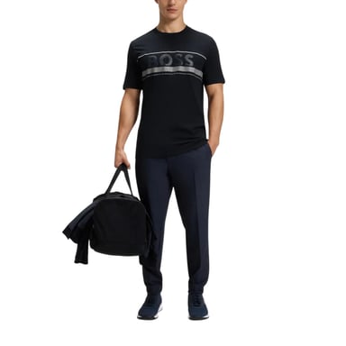 Boss Mens Iconic Zone T-Shirt (Dark Grey)