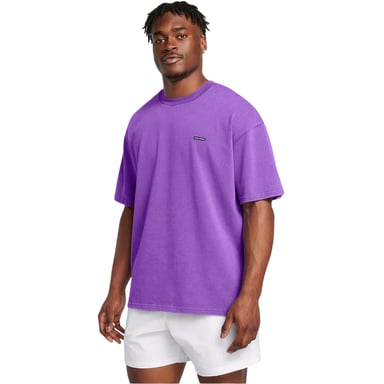 Under Armour Mens Washed Logo Oversized T-Shirt (Purple)