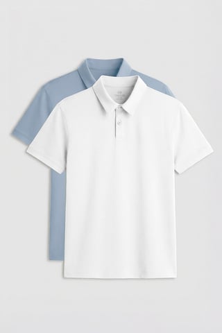 Men's Cotton-Elastane Polo T-Shirt