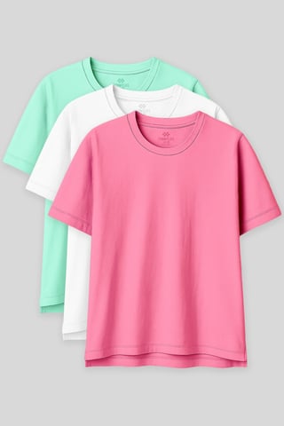 Oversized Cotton-Modal Crew Neck T-Shirt
