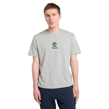 Timberland Mens Logo Stack T-Shirt (Grey)