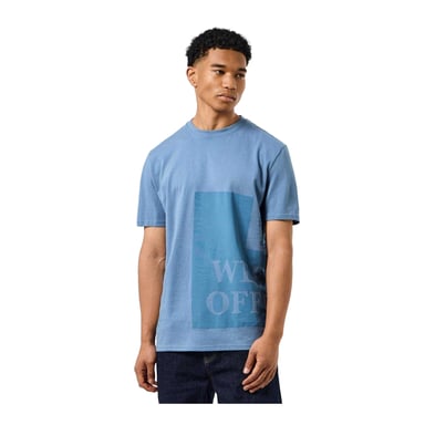 Weekend Offender Mens Ryan Tonal Prison Combed Cotton T-Shirt (Blue)