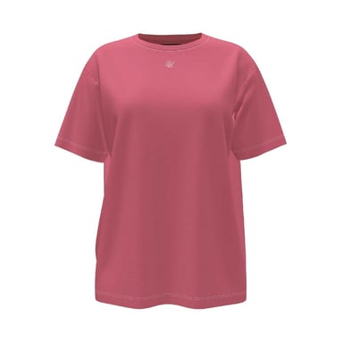 SikSilk Womens/Ladies Solid Oversized T-Shirt (Pink)