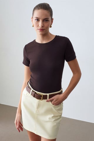 Women's Slim Fit Crew Neck T-Shirt