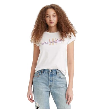 Levis Womens/Ladies 501 Graphic Print Cotton T-Shirt (White)