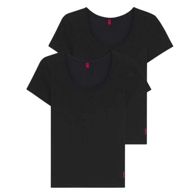 Hugo Womens/Ladies T-Shirt (Pack of 2) (Black)