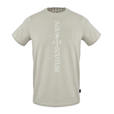Aquascutum Mens Logo Crew Neck Regular T-Shirt (Grey)