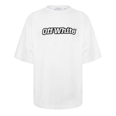 Off White Mens Outline Skate T-Shirt (White/Black)