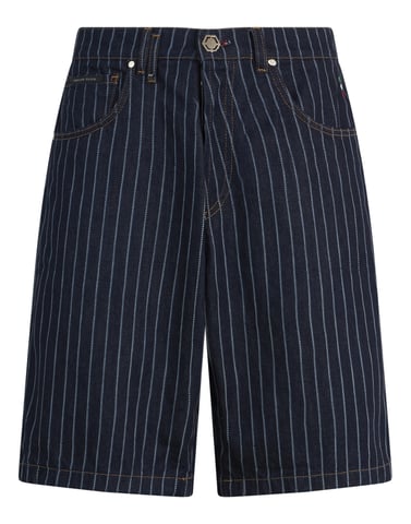 Denim Shorts Pinstripe
