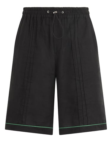 Linen Drawstring Shorts Plein Tennis