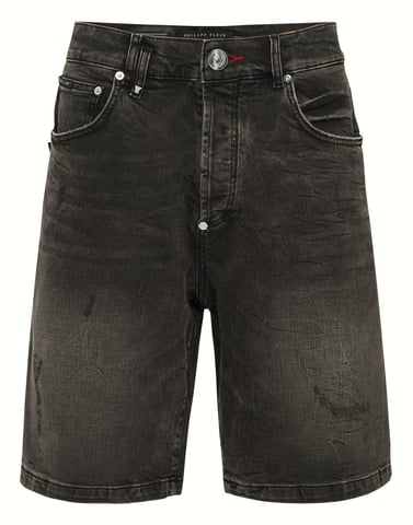 Denim Shorts Skull