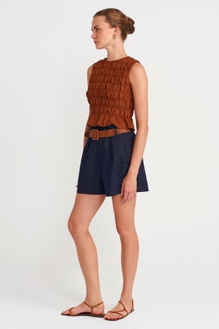Women's Tailored Crepe Mini Shorts