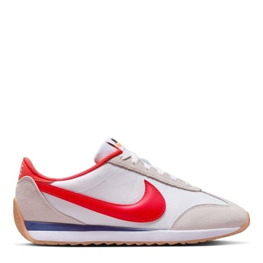 Nike Womens/Ladies Waffle Debut Suede Wedge Trainers (White/Blue/Red)