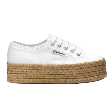 Superga Womens/Ladies 2790 Rope Platform Trainers (White)