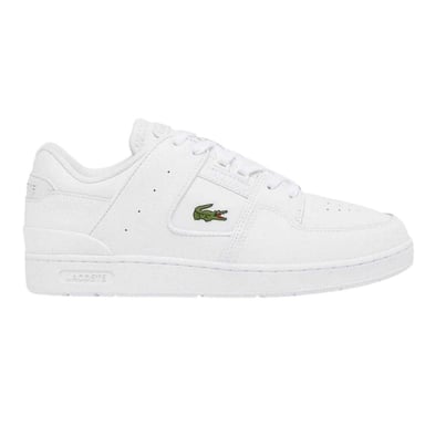 Lacoste Mens Court Cage Leather Trainers (White)