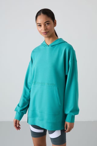 Oversized Printed Hooded Sweatshirt