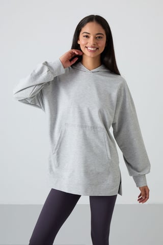 Oversized Printed Hooded Sweatshirt