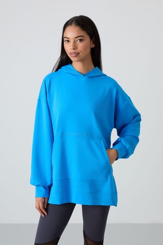 Oversized Printed Hooded Sweatshirt