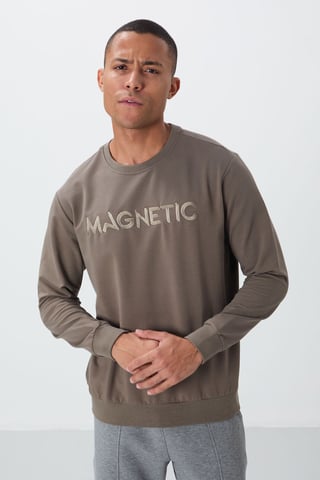 Men's Printed Crew Neck Sweatshirt
