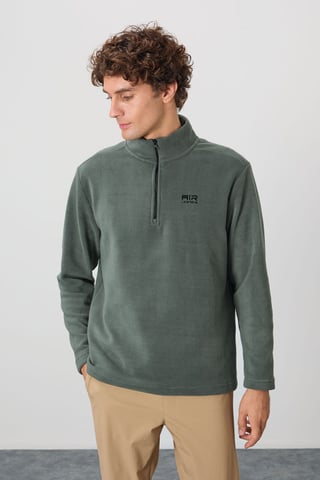 Herr Plush Halvdraget Sweatshirt