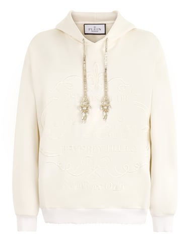 Washed Hoodie Tennis Club Crystals