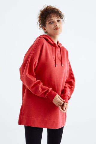 Oversized Hooded Sweatshirt With Pocket