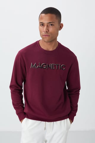 Men's Printed Crew Neck Sweatshirt